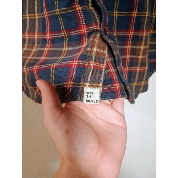 Vintage Limited Edition Only Vans Plaid Button Up Jacket Mens Large - Picture 2 of 7
